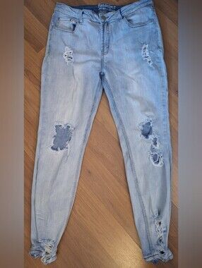 Resfeber Los Angeles Skinny Boyfriend Jeans, Distressed, Size 14